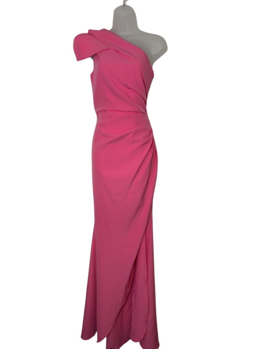 Elliatt Klara One Shoulder Pink Gown Small Draped Formal Dress NWT - Picture 2 of 8